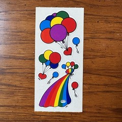 Vtg 80s BJ Sticker Lot Prism Foil Gumball Rainbow Cupcakes Bear Hearts Bugs