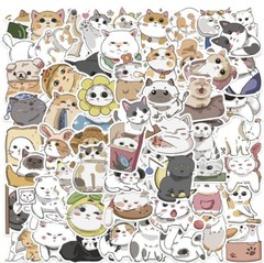 Cute Cat Vinyl Stickers – 15 Random Pieces