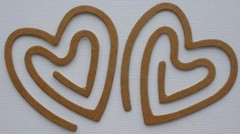{6} *PRIMITIVE HEART CLIPS* Raw Bare Chipboard Die Cuts – 2 1/4″ x 2 1/2″