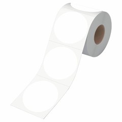 3″ White Round Circle Dots Stickers Labels with Perforation – 500 PCS Roll