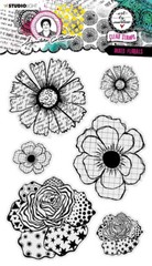 STUDIO LIGHT CLEAR ACRYLIC STAMPS – MIXED FLORALS