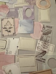 180+ Vintage Botanical Pastel Junk Journal Ephemera Scrapbook Journaling Cards