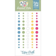 Crafts Enamel Dots EP Fairy Garden Bright Blue Pink Green Yellow White