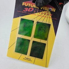 Polaroid Future Vision 3D Hologram Sticker Puppy 1993 Green New Nostalgia 90s