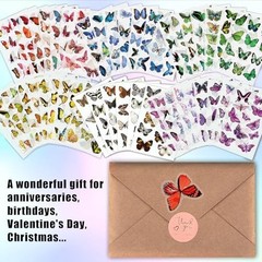 Butterfly Stickers(635 Pcs, 48 Sheets), Flower Stickers for Scrapbooking, Journa