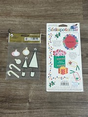 Vintage Stickopotamus Christmas Lot Of 2 Collage And Binder Sticker Festive