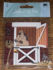 RARE Jolees Horse🐴Stable Barn Farm Ranch Shoes Hay Feeding Scrapbook Stickers