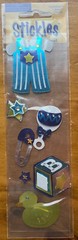 Lot of 3 Packs Baby Boy Scrapbook Stickers Embellishments Assorted Brands Types