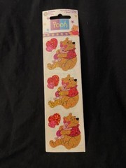 1996 1998 Sandylion Pooh Stickers: Choice of 6 stickers. Sealed New old stock