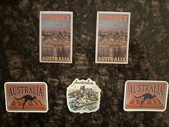 Travel To Australia Stickers Set Of 5