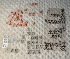 Assorted Alphabet Letter Stickers (3 different types)