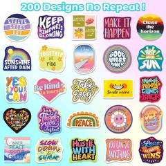 200PCS Motivational Quote Stickers Inspirational Affirmation Laptop Water Bottle