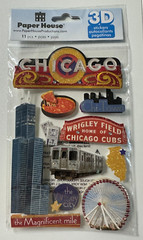 Paper House 3D Embellishment Dimensional Stickers-Variations Available-U Choose