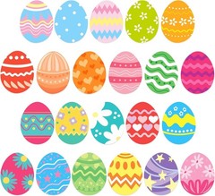 Easter Magnetic Stickers, 22pcs Easter Eggs Car Magnets Decorations Accessori…