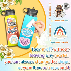 200 Inspirational Christian Stickers for Water Bottles, Journaling, and Crafts