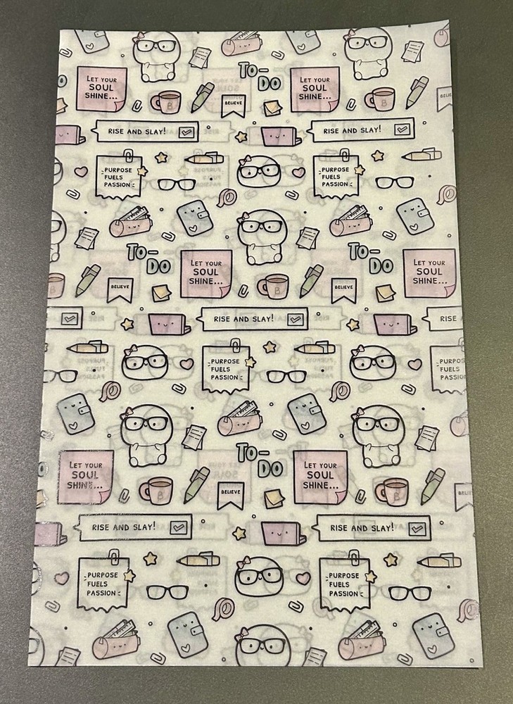 New Every Minute A Story Vellum To Do List Full Sheet EMAS