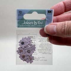 Jolee’s By You Purple Verbena Flower Embellishments Scrapbook Journal Collage