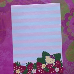 Hello Kitty Sanrio Note Stationery Paper Sheets Strawberry Scratch & Sniff Lot
