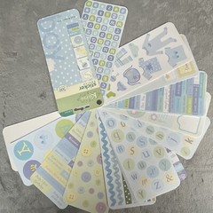 Lot of 26 Sheets Scrapbooking Stickers Baby Boy Girl School Birthday Sports
