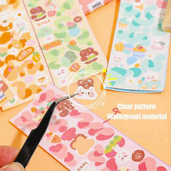 40 Pc Cute Holographic Kawaii Stickers Cartoon Decorative Decal – US Seller