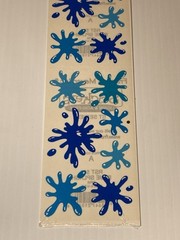 STICKERS FMI FRANCES MEYER 4 SHTS BLUE SPLASHES WATER SPLASH MULTI-COLORS SIZES
