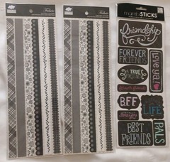 Lot Of 40 Sheets Mixed Scrapbooking Stickers /329