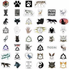 100 Exclusive Therian Vinyl Stickers – Water-Resistant, Fun, and Colorful