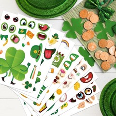 24 Sheets St. Patrick’s Day Stickers, Make a Face Sticker for Kids Make Your …
