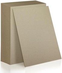 25 Sheets 12.5×10″ Book Board 2 mm 80 PT for Book Binding Thick Grey Board for B