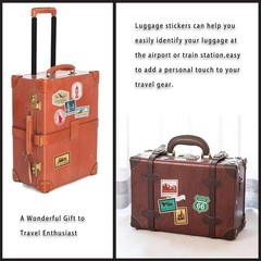 300 Pcs Vintage Travel Stickers Ticket Stickers for Journaling,Luggage Sticke…
