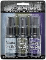 RANGER DISTRESS MICA STAIN -3 COLORS, PHANTOM MIST, SPECIMENT, OMINOUS TWILIGHT