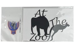 Cardstock Laser Die-Cut 4″ X 4.75″ At The Zoo By Scrapbook 101 Black Animals