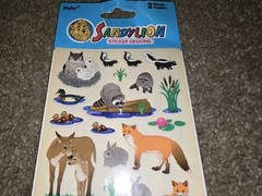 SandyLion 2001 Woodland Creatures Stickers Forest Animals . 4×6 2 Sheets New