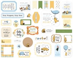 Echo Park Paper WINNIE THE POOH BABY Ephemera Die Cut Cardstock Pieces Pack