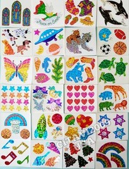 VINTAGE STICKERS LOT OF 176 MODULES HAMBLY STUDIOS PRISMATIC/GLITTER NO REPEATS
