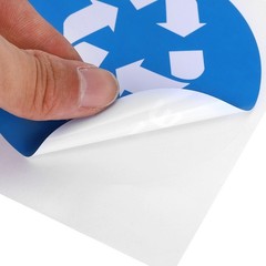 60Pcs/Set Round Recycle Trash Compost Sticker Decal For Trash Cans Garbage C EJJ
