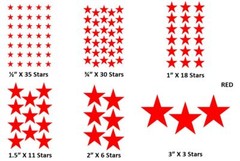 Star Stickers! Choose Size & Color! Crafted in USA! Scrapbook Crafts Vinyl Decal