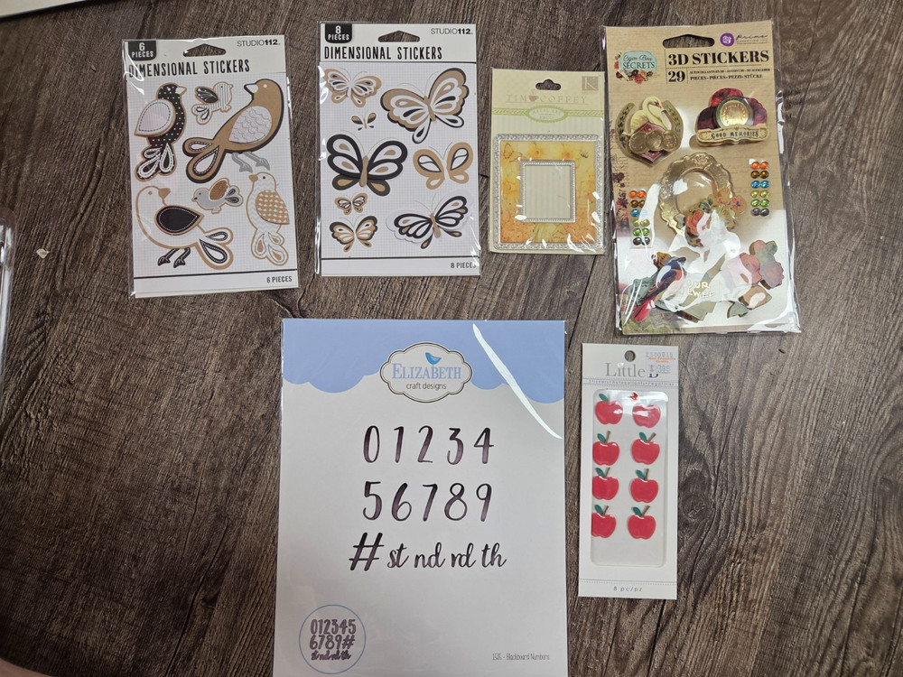 3D Stickers Scrapbook Crafting Lot Prima Little B K&Company Elizabeth Craft Lot