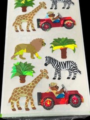 6 Vintage Sandylion Prismatic SEALED Holographic Rainbows Butterflies Stickers