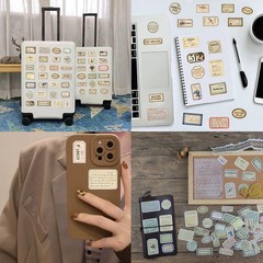 Bomichi 140 Pcs Vintage Aesthetic Stickers for Label 140