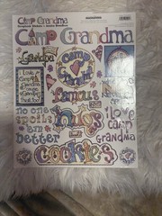 Creative Imaginations CAMP GRANDMA Scrapbook Stickers Crafts Scrapbooking New