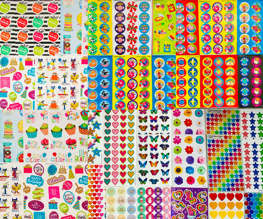 16 New Full STICKER Sheets | Back 2 School Bundle | Kids Teachers TEENS Girl Boy