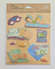 Swimming Lessons Scrapbooking Stickers By Life’s Little Occasions RARE