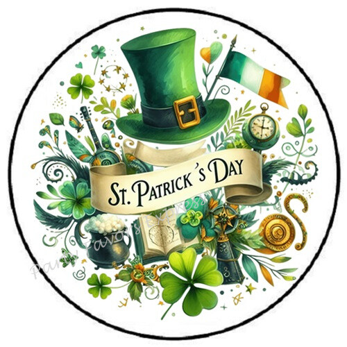 ST PATRICKS DAY ENVELOPE SEALS LABELS STICKERS PARTY FAVORS