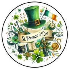 ST PATRICKS DAY ENVELOPE SEALS LABELS STICKERS PARTY FAVORS