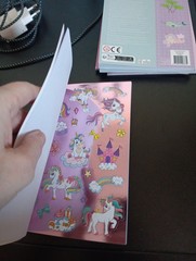STICKERBOOK FOR KIDS 18 SHEETS A5 UNICORN (C)