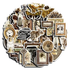 Vintage Style Photo Frames Ladies Moths Stickers Scrapbooking Card Journal Craft