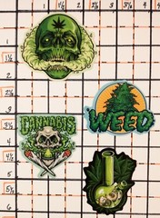 Crazy Fun Weed! 420 Fans. Weed. Marijuana. Cannabis. *8 Stickers/Decals *Set 1