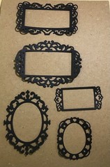 Frames Vintage Labels Borders Die Cut Embellishments 5 Designs Scrapbooks Cards