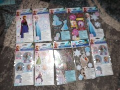 HUGE NEW LOT of 11 DISNEY FROZEN theme OLAF ELSA ANA scrapbooking stickers